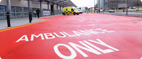 Photo: Accident and Emergency at Queen Elizabeth Hospital Birmingham