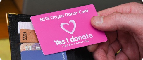 Image: NHS Organ Donation Card