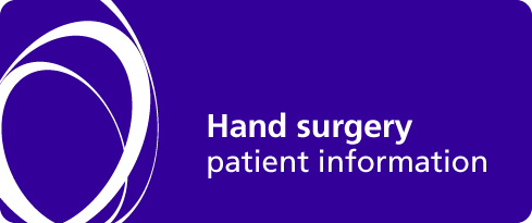 Hand surgery patient information