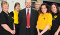 QEHB Charity's Paul Mitchell with the team from AA Oldbury