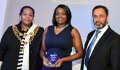 Left to Right: Yvonne Mosquito – Lord Mayor of Birmingham Councillor, Sabrina Burke – Ward Catering Team Leader and Askar Khan – Assistant Director at South & City College