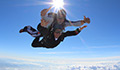 Professor Tony Belli doing a tandem skydive