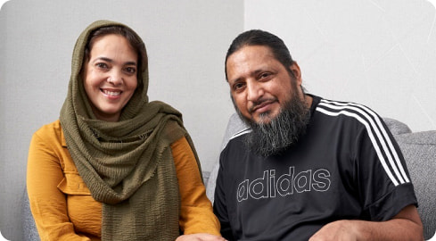 Ahmed Bhayat and his wife Shannaz