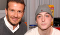Beckham and Winstone visit patients