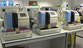 Image: Lab equipment at QEHB, used in diabetes testing