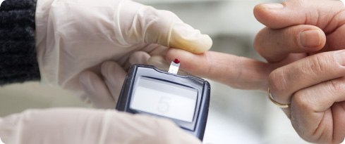 Image: blood glucose meter test