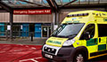 Image: Exterior of the Emergency Department with an ambulance parked outside