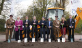 Team photograph from the Fisher House groundbreaking ceremony