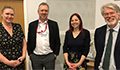 Image: Dr Debra Balderson, Prof Brendan Cooper, Prof Alice Roberts, Prof Stuart Green