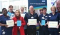 Image: UHB staff launching the Learning Disability Made Clear campaign