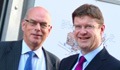 Image (left to right): Professor David Eastwood, Vice-Chancellor of the University of Birmingham and Greg Clark MP, Minister for Universities