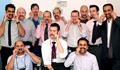 ENT and Maxillofacial consultants display their Movember moustaches