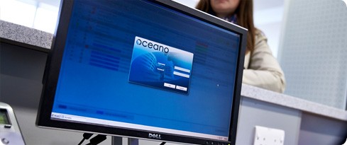 Image: OceanoPAS on a computer screen at QEHB