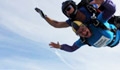 Yvonne Pettigrew tandem skydiving