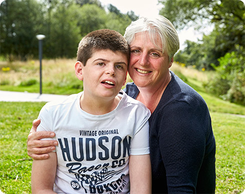 Toby Williamson and his mother Charlotte