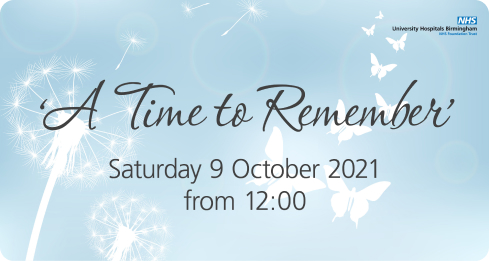 A Time to Remember, Saturday 9 October 2021 from 12:00