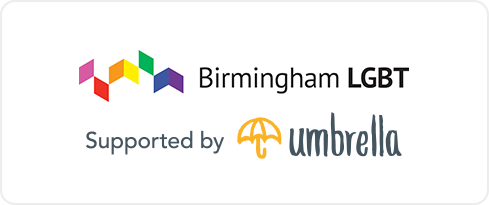 Logo: Birmingham LGBT supported Umbrella