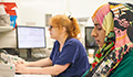 Image: NHS employees at work